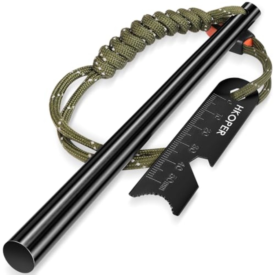 Ferro Rod Striker - Ferro Rod Fire Starter with Striker,