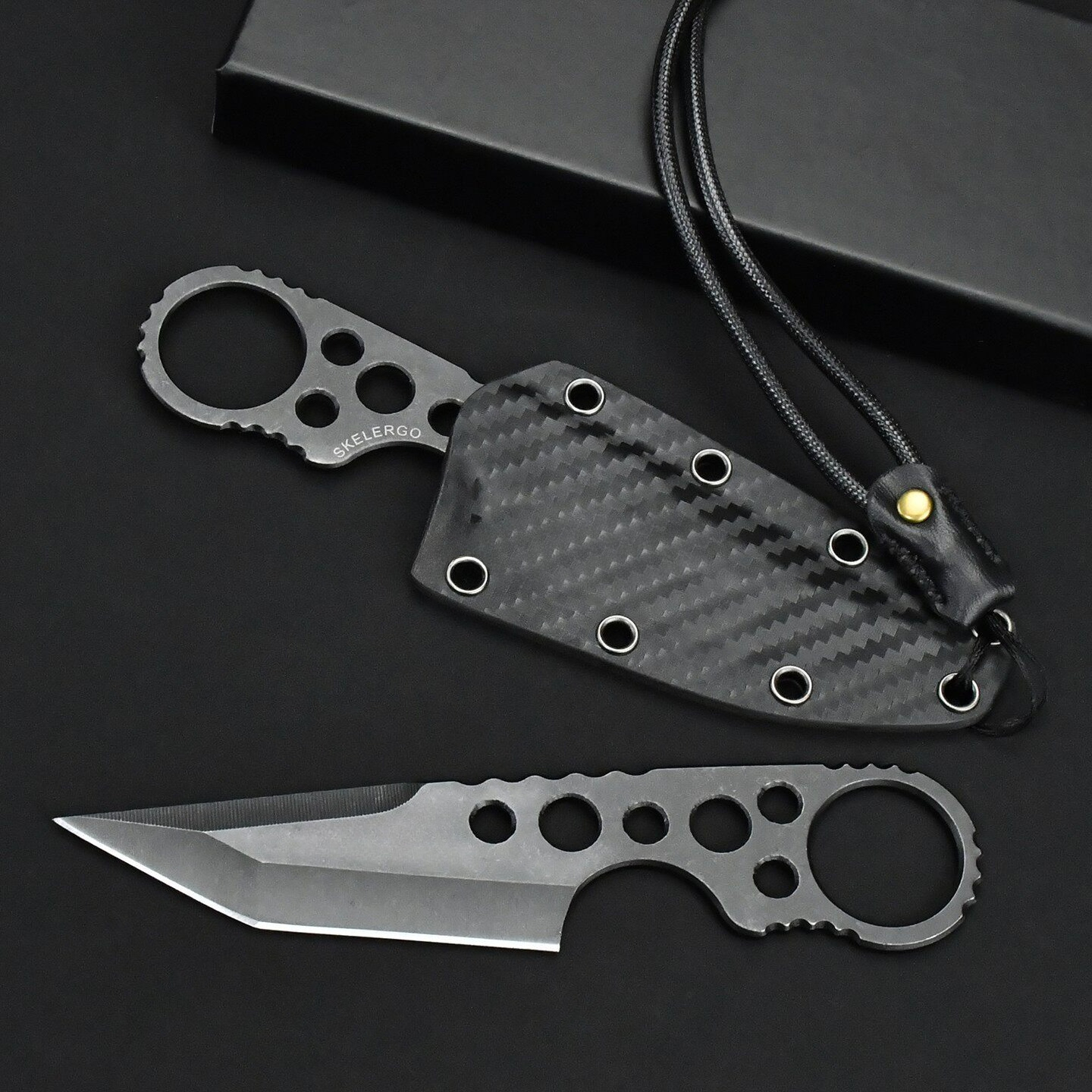 Edc Carry Kit - All 440c Mini Straight Knife with