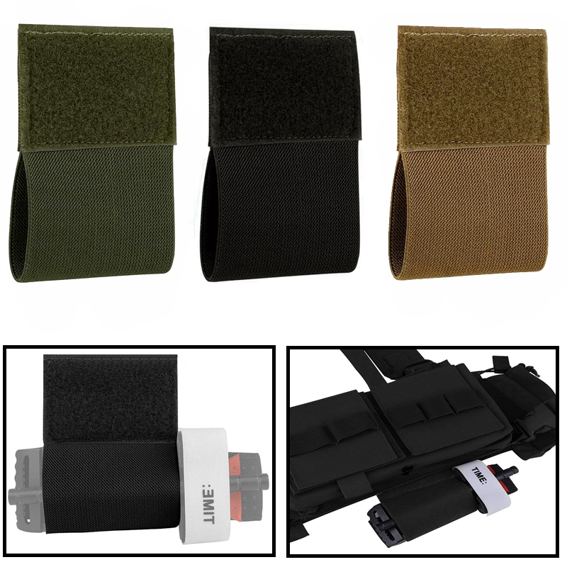 Edc Carry Pouch - 2pcs Elastic Tourniquet Holder with Hook