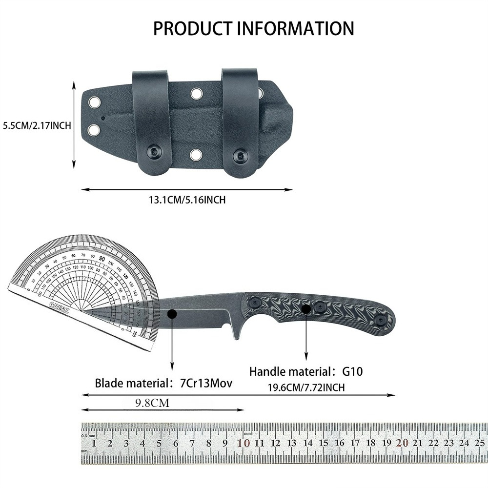 Full Tang Fixed Blade Knives 7 - Edc Carry Fixed Blade Knife recensie en prijs