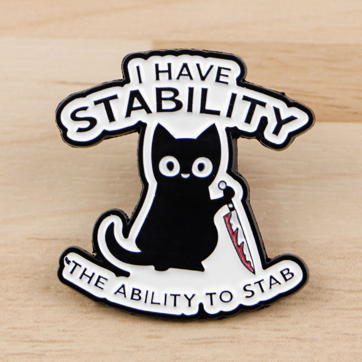 Cute Black Cat With Knife Enam - Edc Everyday Carry Knives recensie en prijs