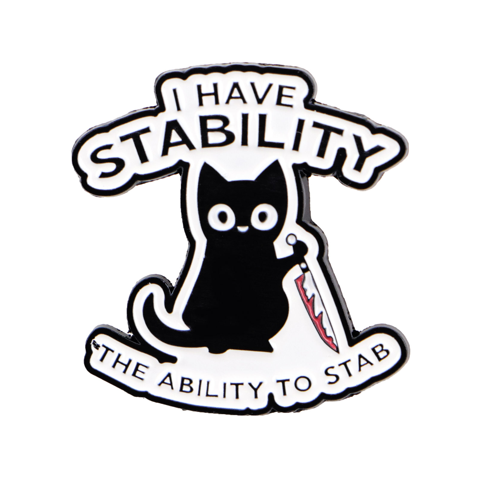 Cute Black Cat With Knife Enam - Edc Everyday Carry Knives recensie en prijs