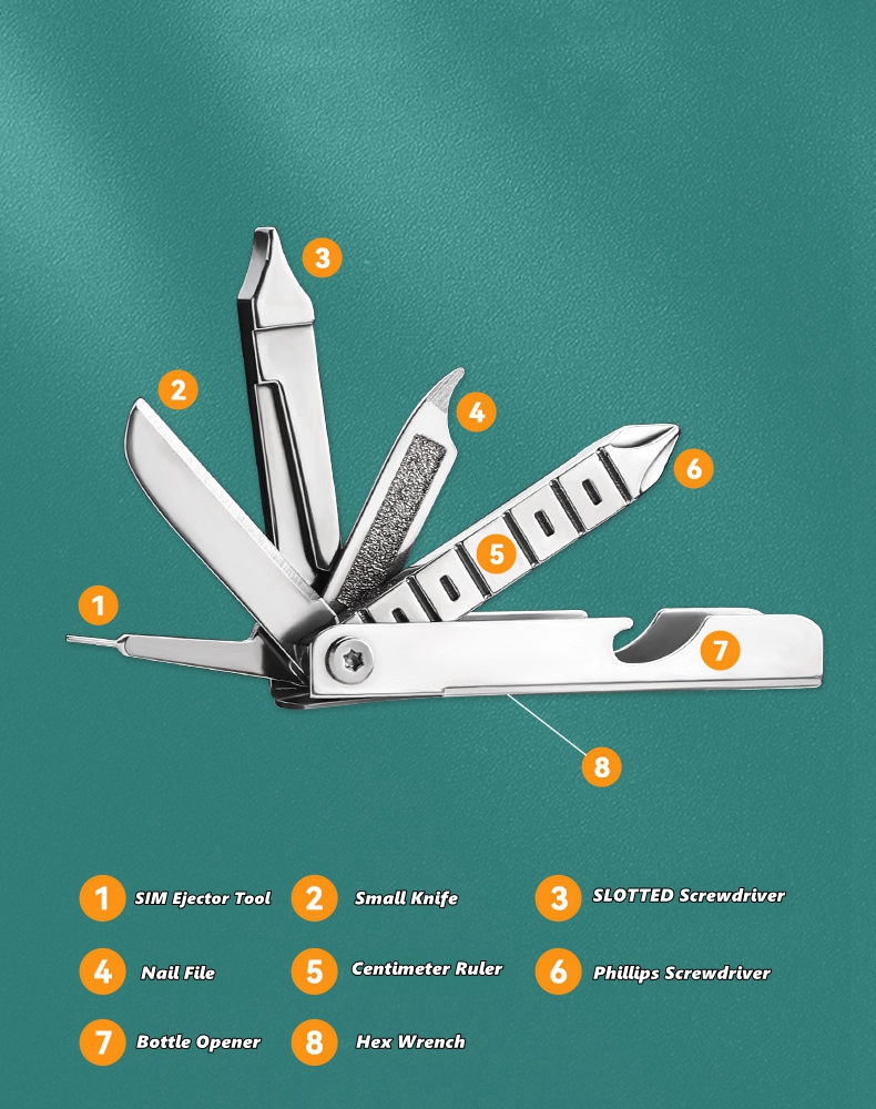 11-in-1 Keychain Multi Tool, S - Edc Everyday Carry Knives recensie en prijs