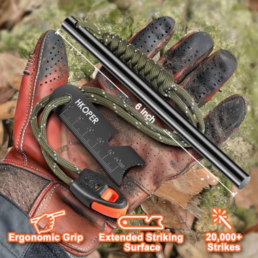Ferro Rod Fire Starter with St - Ferro Rod Striker recensie en prijs