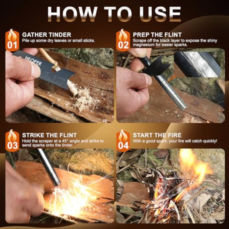 Ferro Rod Fire Starter with St - Ferro Rod Striker recensie en prijs