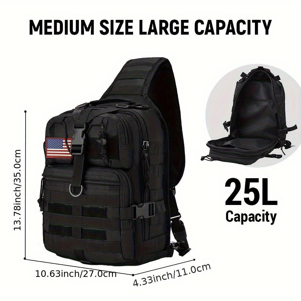 1pc 6.6gal Tactical Sling Back - Edc Everyday Carry Bag recensie en prijs