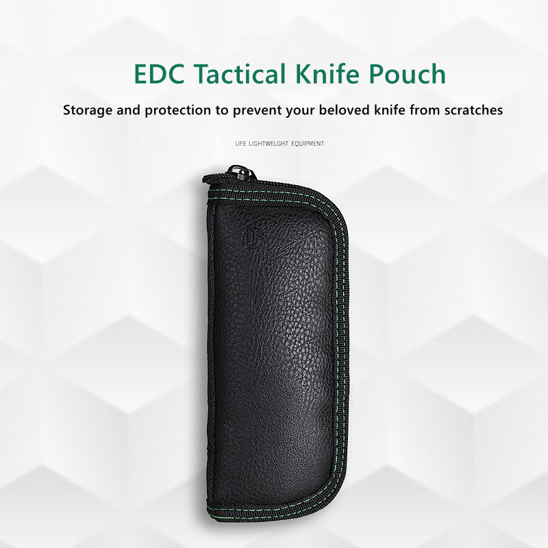 Folding knife, leather bag, kn - Edc Everyday Carry Knives recensie en prijs