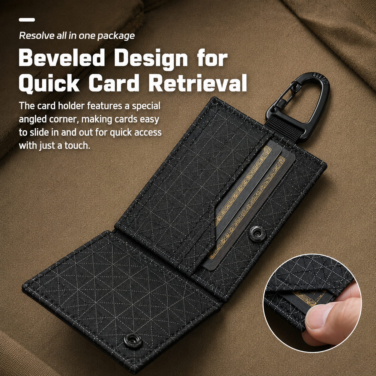 Lightweight Trifold Wallet wit - Edc Carry Card recensie en prijs