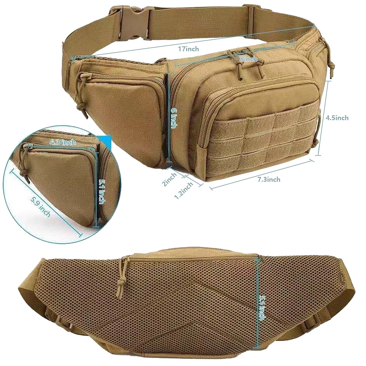 MOLLE Tactical Concealed Carry - Edc Pistol Carry Bag recensie en prijs