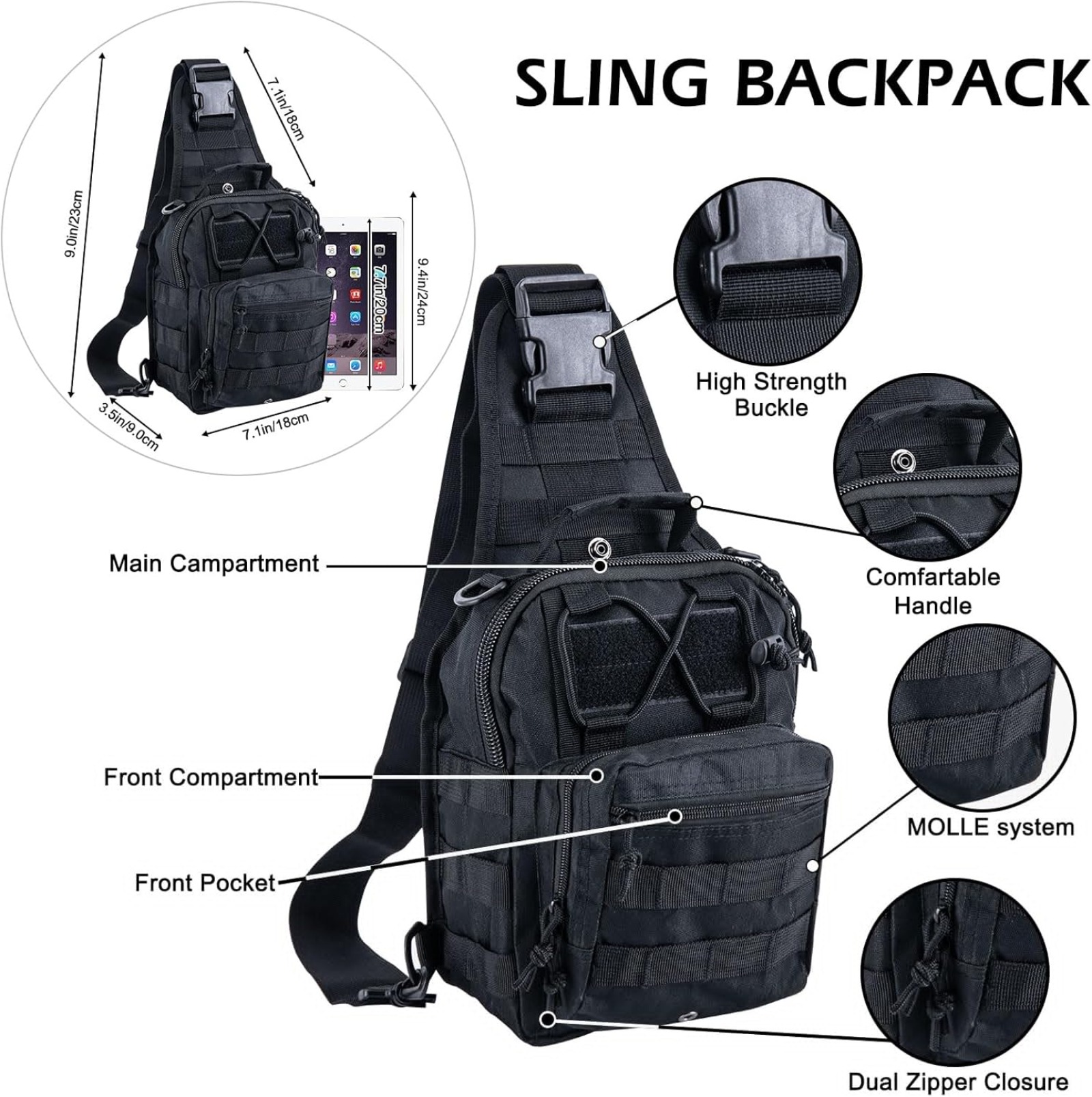 Tactical Sling Chest Pack Dura - Edc Everyday Carry Bag recensie en prijs