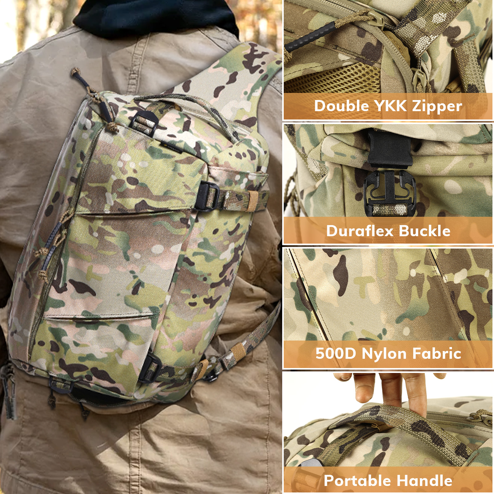 VOTAGOO 13L Tactical Sling Bag - Edc Carry Backpack recensie en prijs