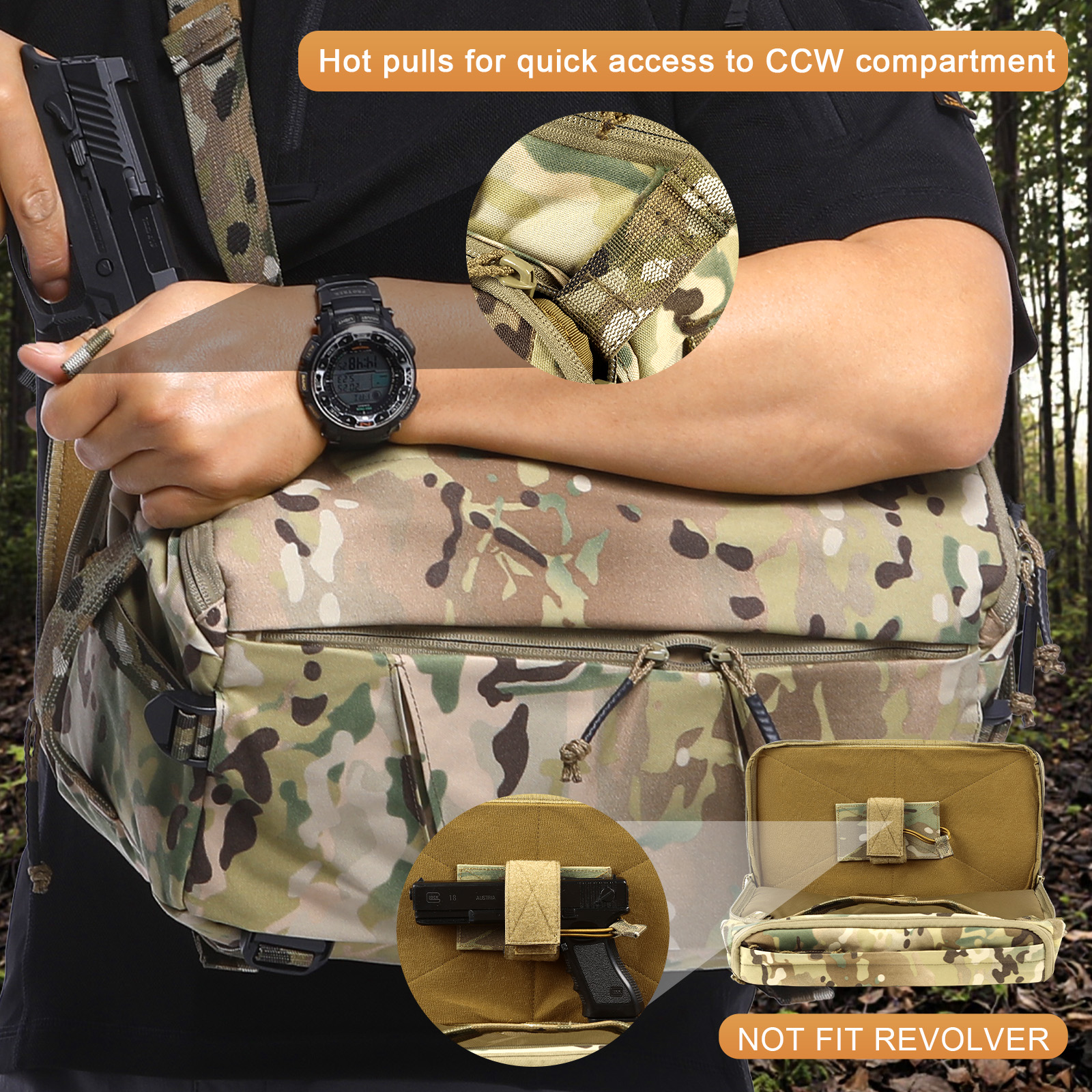 VOTAGOO 13L Tactical Sling Bag - Edc Carry Backpack recensie en prijs