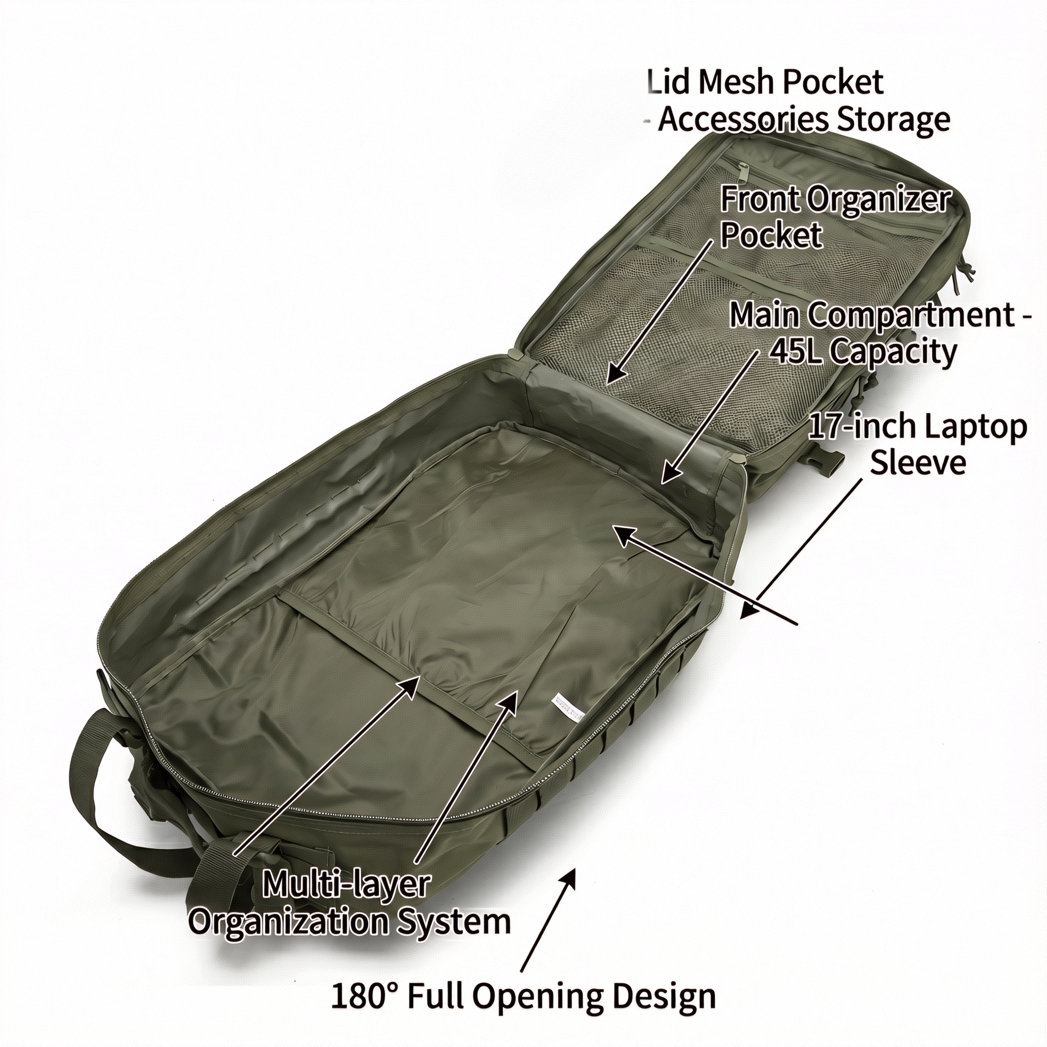 Men 45L Tactical Backpack Moll - Edc Everyday Carry Bag recensie en prijs