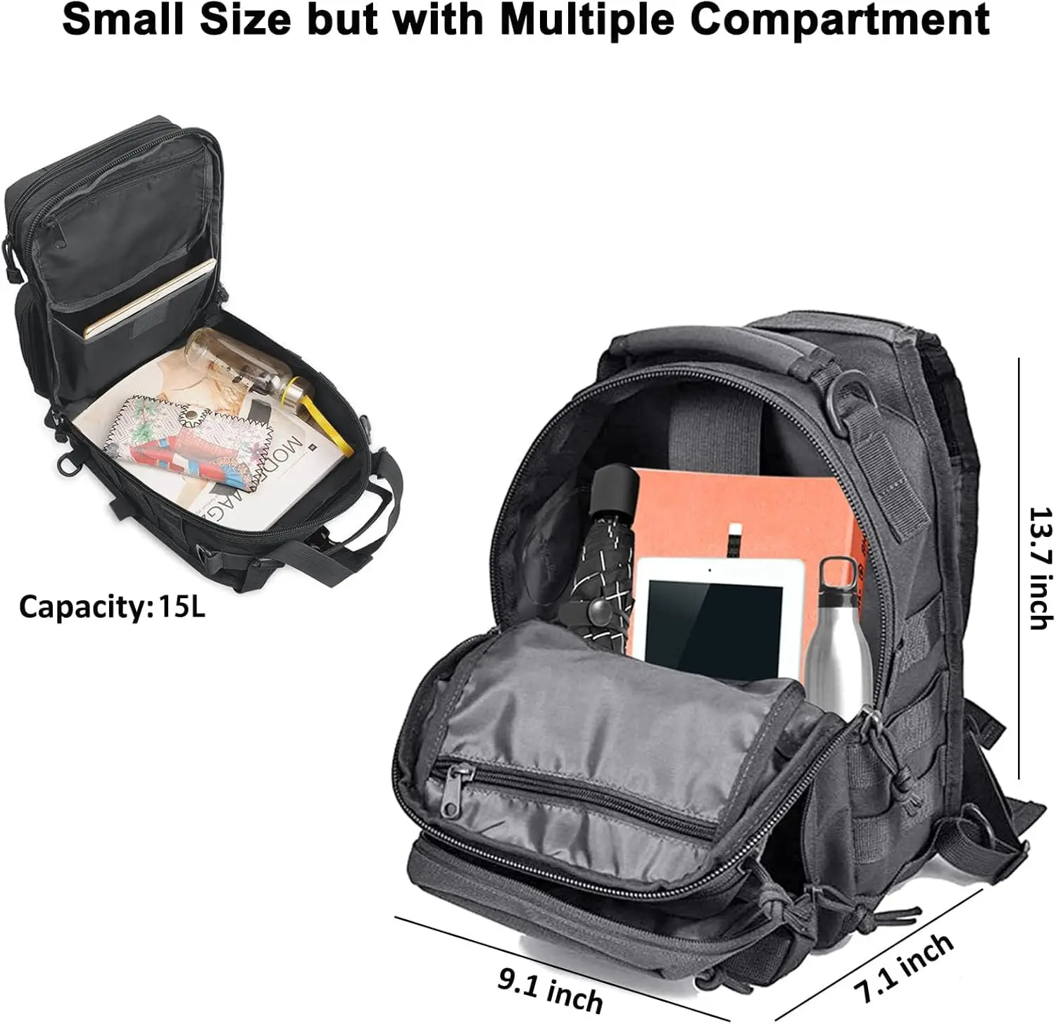 Tactical Sling Backpack Should - Edc Carry Backpack recensie en prijs
