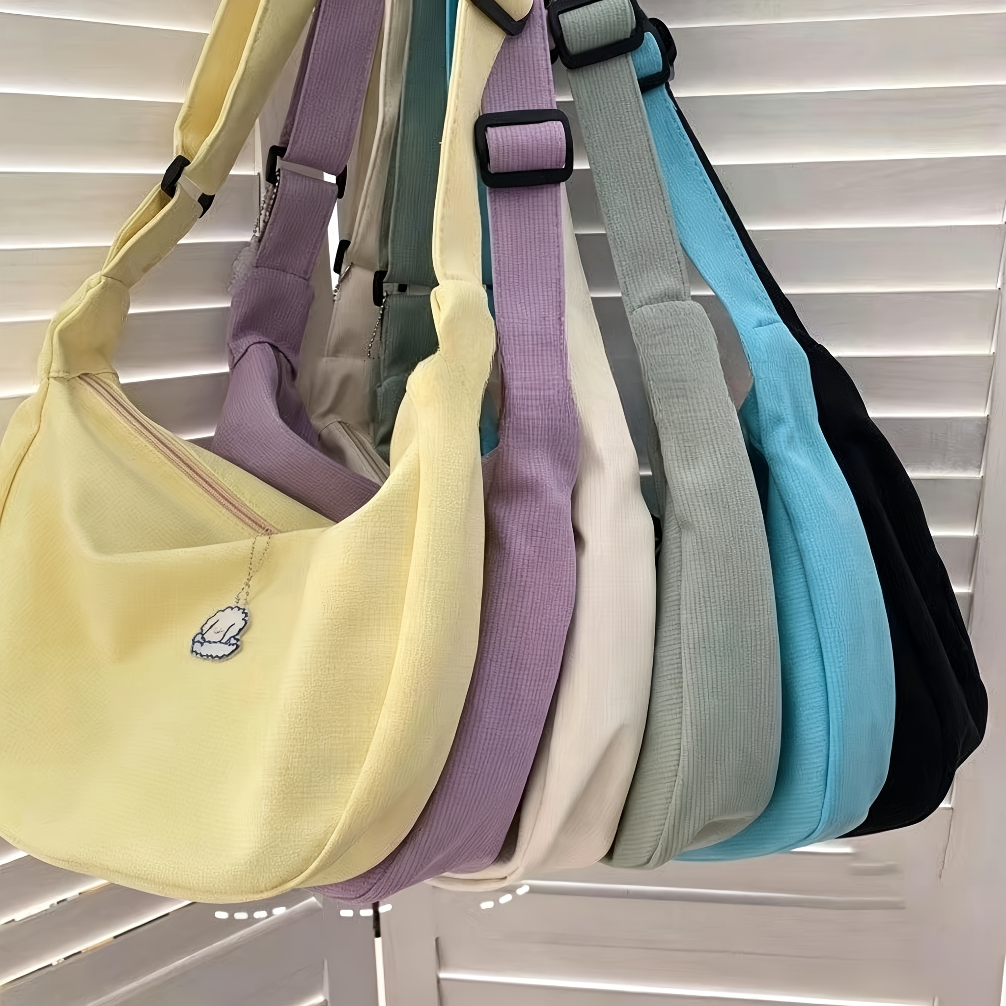 Waffle-Textured Crossbody Bag  - Edc Carry Bag recensie en prijs